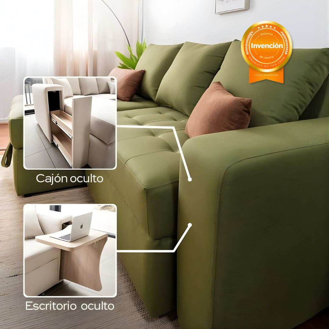 Tecnología patentada que crea espacios ocultos inteligentes.