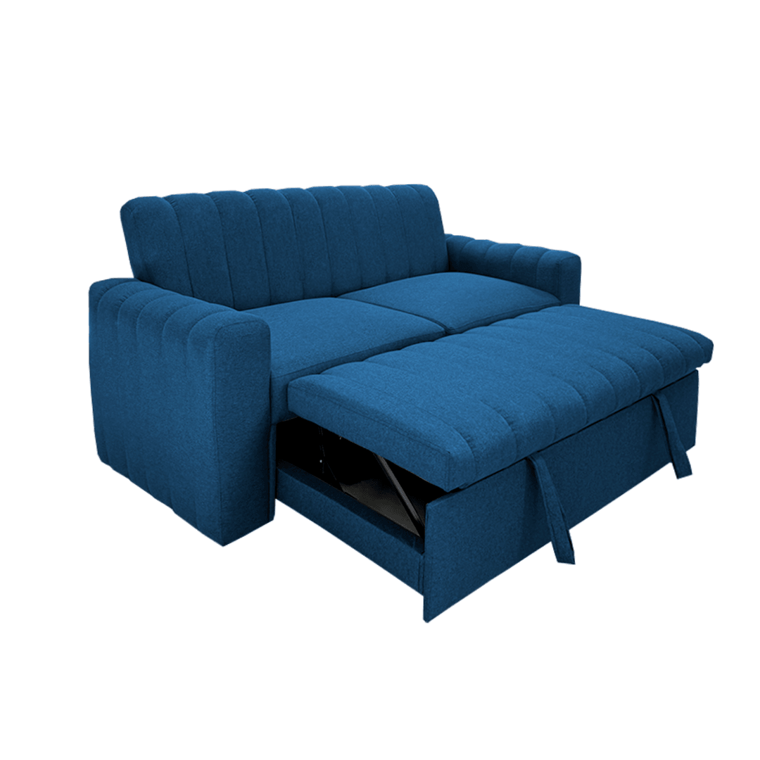 Sofa cama Nantes azul lino