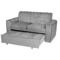 Sofa cama Nantes gris medio felpa