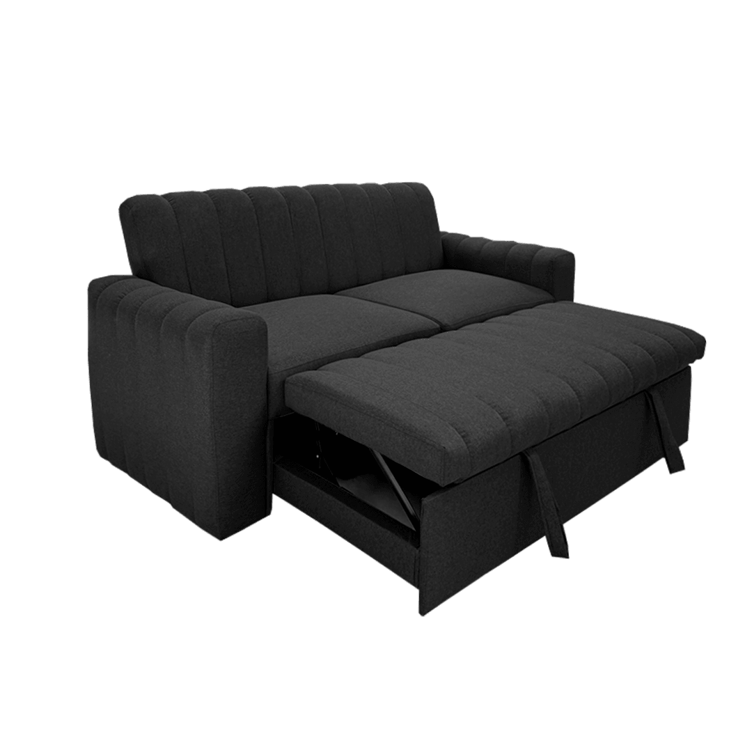 Sofa cama Nantes negro lino