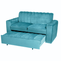Sofa cama Nantes turquesa felpa