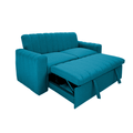 Sofa cama Nantes turquesa lino