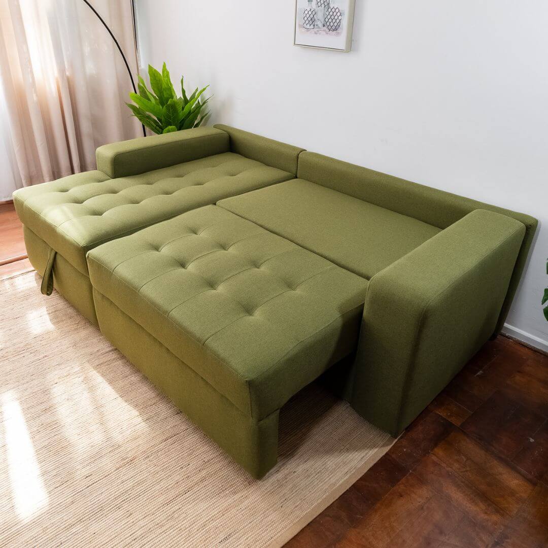De sofá a cama en segundos